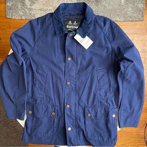 Barbour Men's Ashby Casual Jacket Inky Blue Size Large New Corduroy Collar